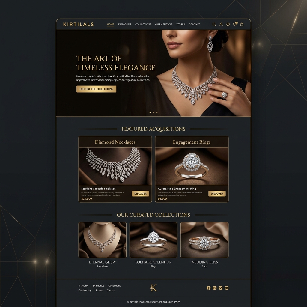 Kirtilals : Luxury Website