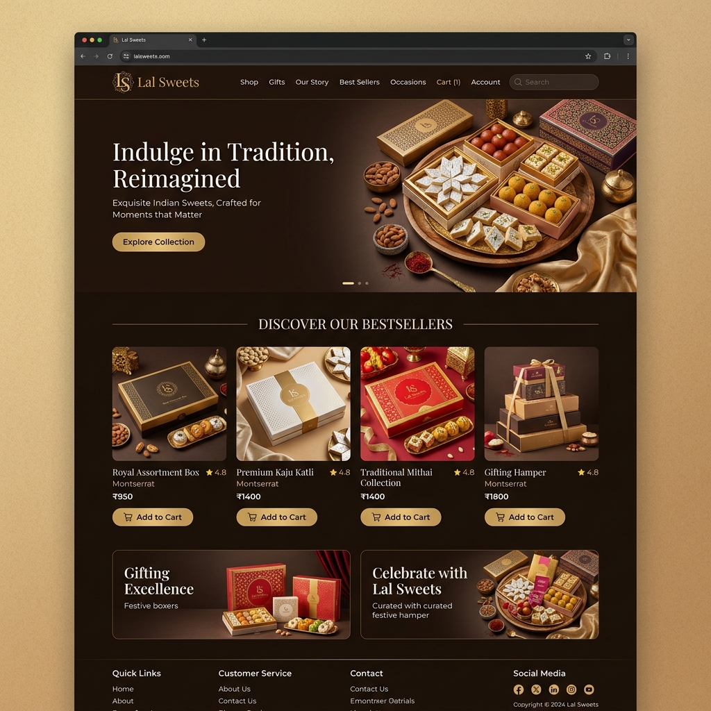 Lal Sweets Ecom Website